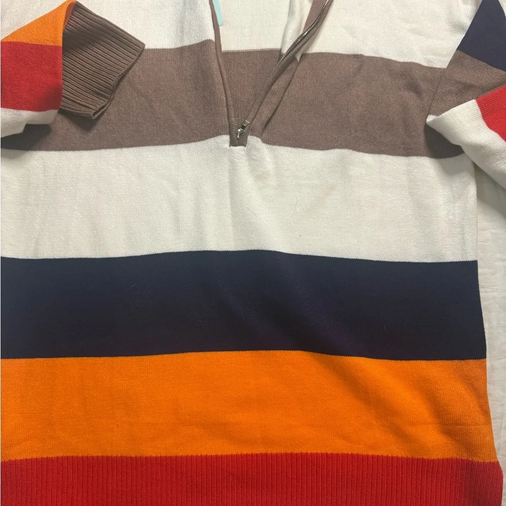 Striped‎ Multicolor Men Sweater size S perfect for career office business casua